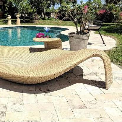Dedon Furniture Leaf Beach Chair Loungers