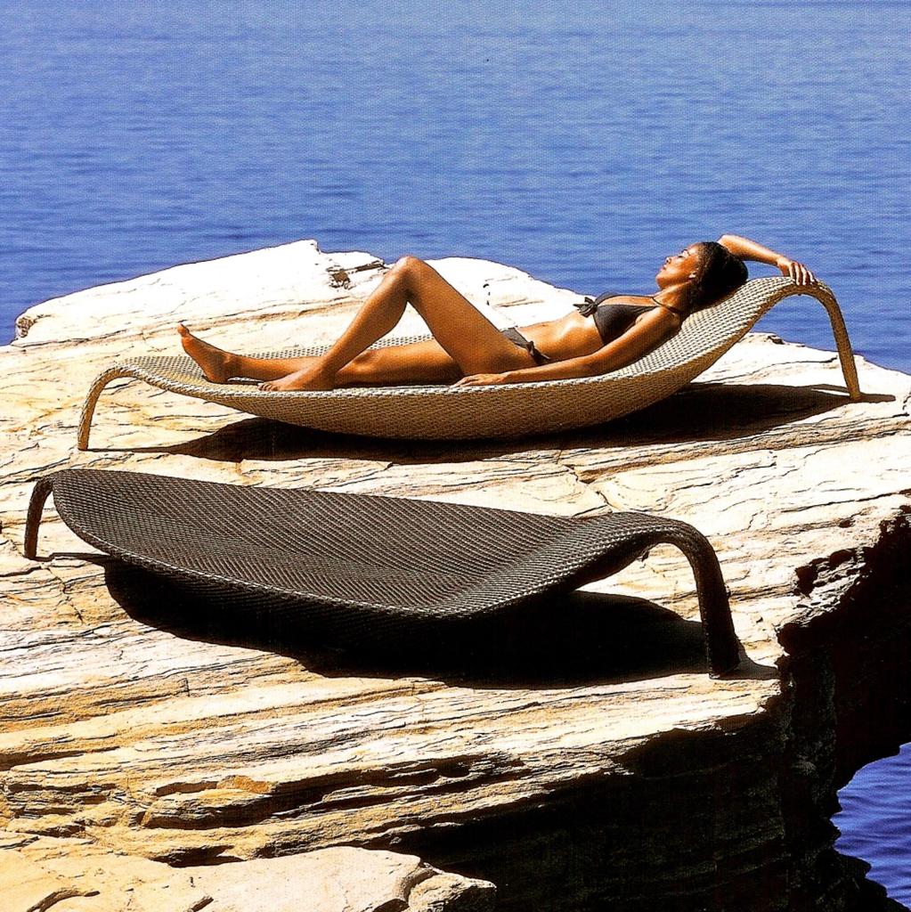 Dedon Furniture Leaf Beach Chair Loungers