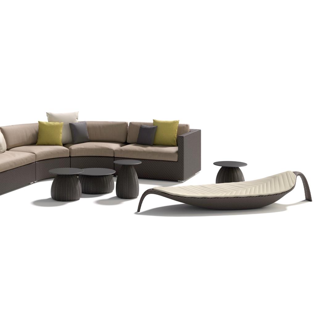 Dedon Furniture Leaf Beach Chair with Lounge