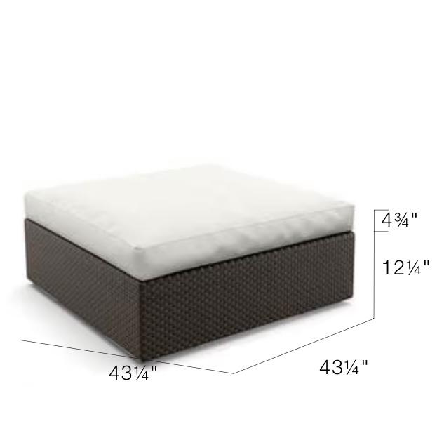 Dedon Lounge Square Coffee Table/Ottoman