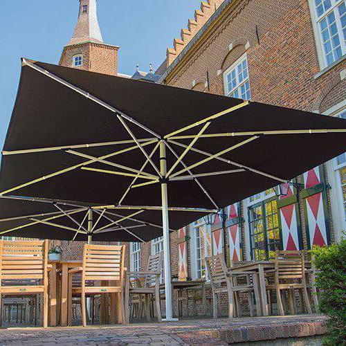 Dedon Parasol Square Silver Canopy