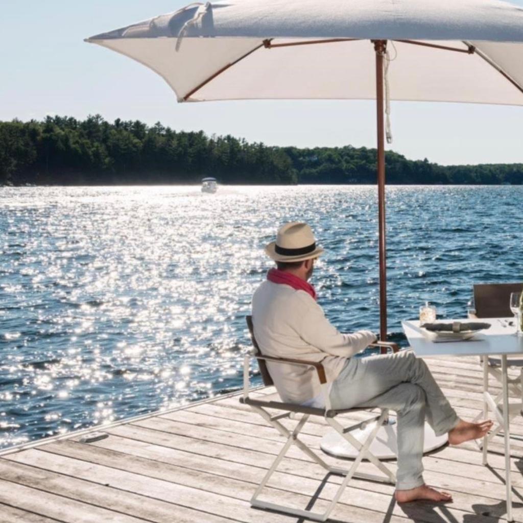 Dedon Parasol Square Silver Canopy