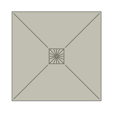 Dedon Parasol Square Measure