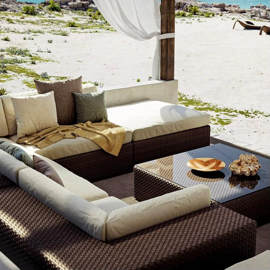 Modular Lounge Pieces Provide Unlimited Versatile Seating Arrangement To Fit & Enhance Your Outdoor Living Spaces!